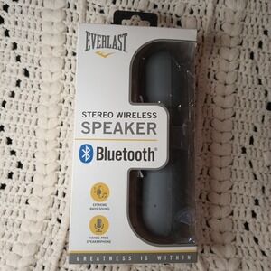 EVERLAST wireless Bluetooth Speaker Model EV7743 Grey Built‎ In Microphone